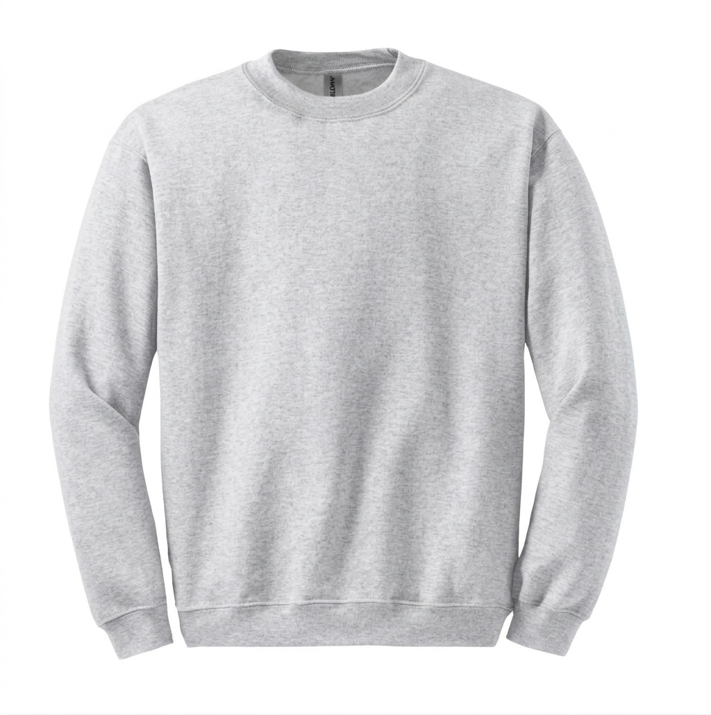 Shirtaki Heavy Blend Crewneck Sweatshirt – unisex 80/20 cotton, customizable print