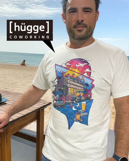 Hügge Coworking Tee (white)